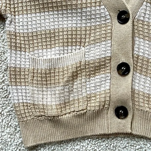 EVEREVE Thermal Stitch Knit Cardigan Size Medium NWOT - Picture 5 of 10